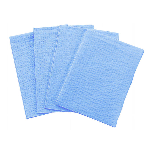 TOWEL, 2PLY/POLY BLU 17X18 (500/CS)