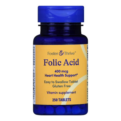 FOLIC ACID, TAB FT SM 400MCG (250/BT)