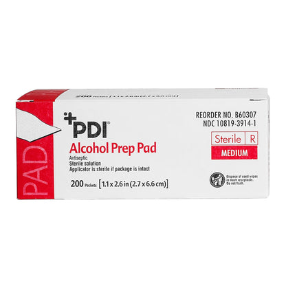 PAD, ALCOHOL PREP STR MED (200/BX)