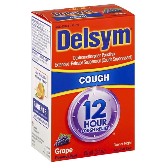 DELSYM, LIQ COUGH ADLT GRAPE 30MG/5ML 3OZ