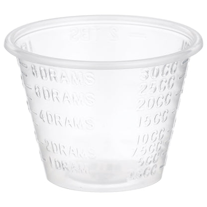 CUP, MED GRAD W/LIP 1OZ (100/SL)
