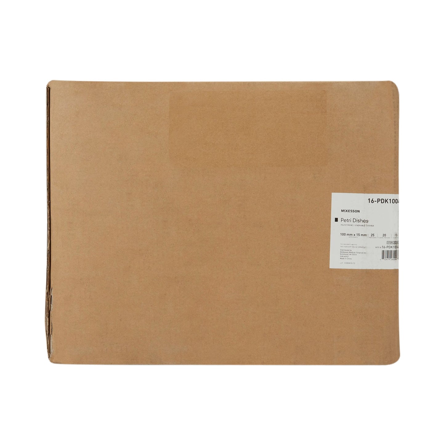 DISH, PETRI STACKABLE POLYSTYRENE 100X15MM (25/SL 20SL/CS)