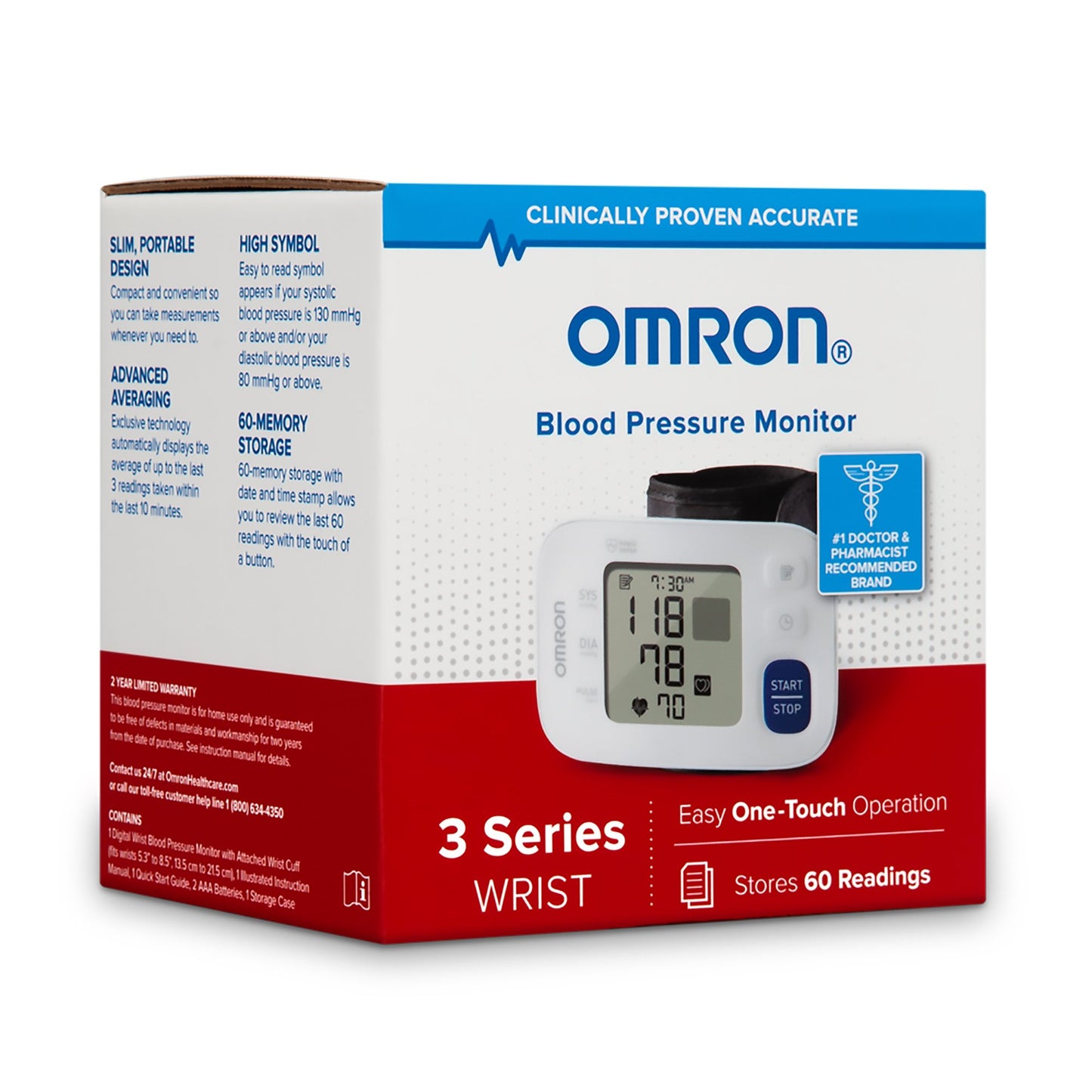 BP MONITOR, WRIST SERIES 3 OMRON HOME ADLT 5.3"-8.5"