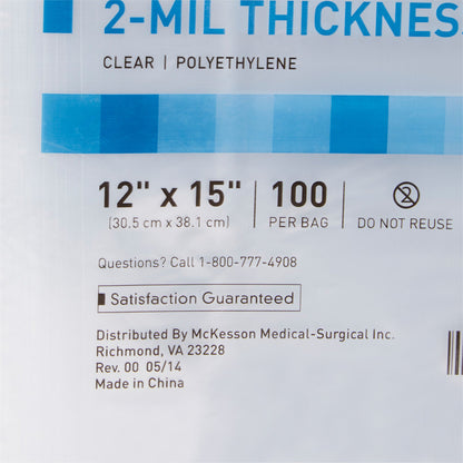 BAG, ZIP LOCK 12X15 (100/BX 10BX/CS)