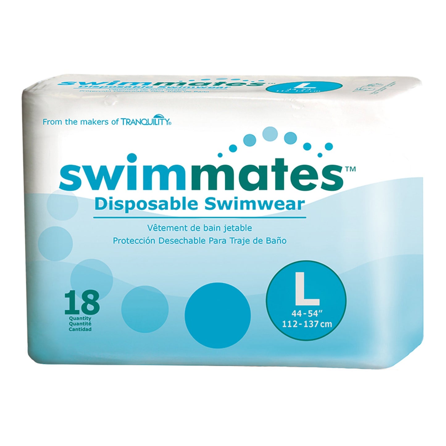 BRIEF, INCONT ADLT DISP SWIM MATE LG (18/BG 4BG/CS)