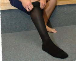 STOCKING, KNEE HIGH 15-20 MENSBLK XLG