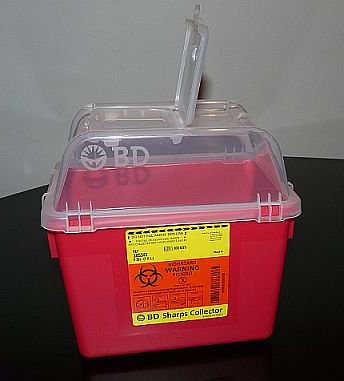 CONTAINER, SHARPS RED 8QT OPN TOP (24/CS)