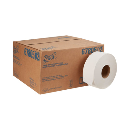 TISSUE, TOILET SCOTT JUMBO 2PLY WHT (12RL/CS)