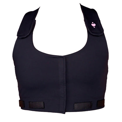 BRA, PST-OP LARISSA W/PCKT PUFF DRN TAB BLK MED (36/CS)