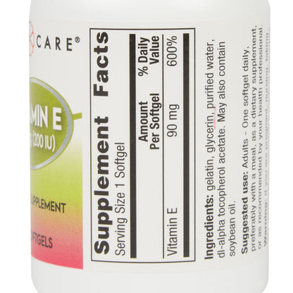 VIT E 200IU SOFTGE 100S (12BT/CS)