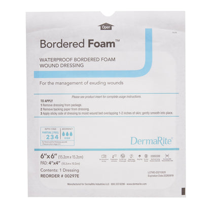 DRESSING, FM WND BORDERED 6X6"(10EA/BX)
