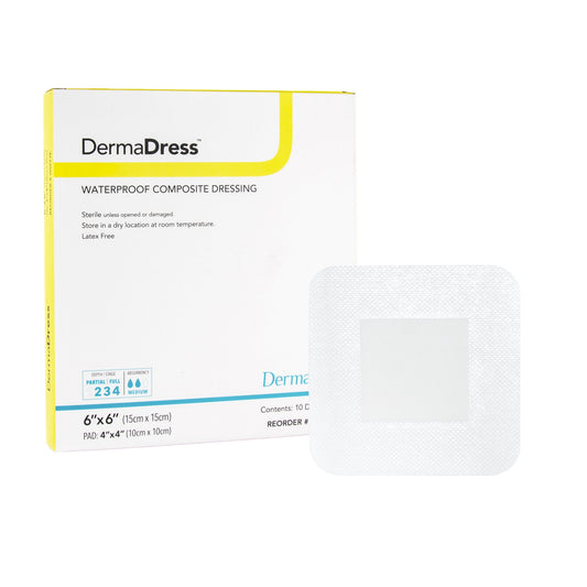 DRESSING, DERMADRESS 6X6 (10/BX)