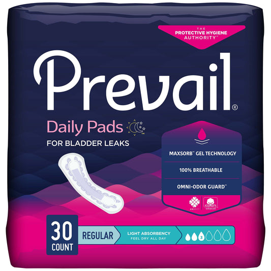 PAD, LINER PREVAIL BLADDER CONTROL LIGHT (30/BG 3BG/CS)