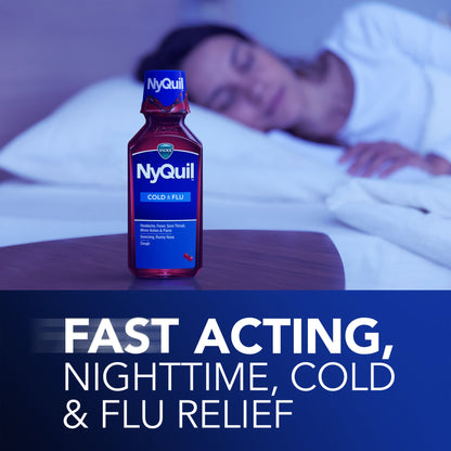 NYQUIL, LIQ VICKS COLD & FLU 12OZ