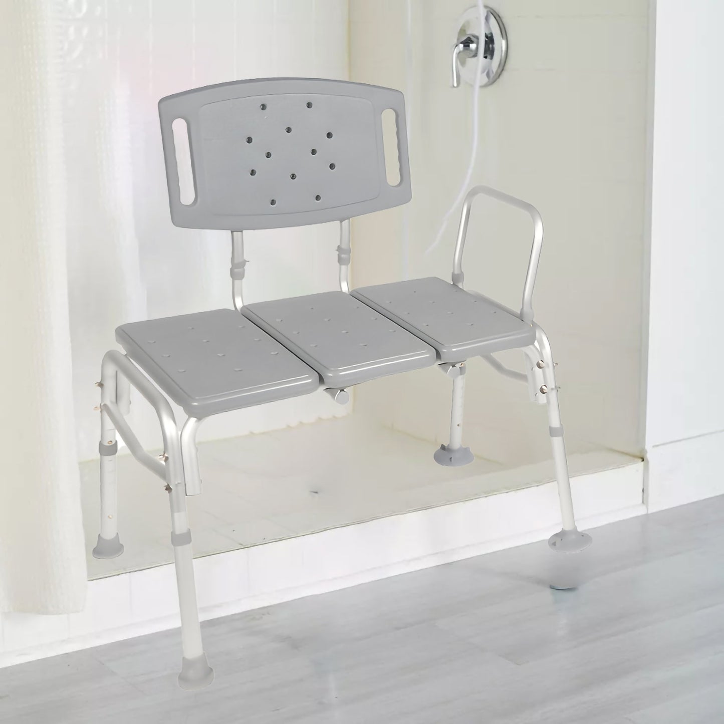 BENCH, TRANSFER W/BACK ALUMINUM FRAME 500LB