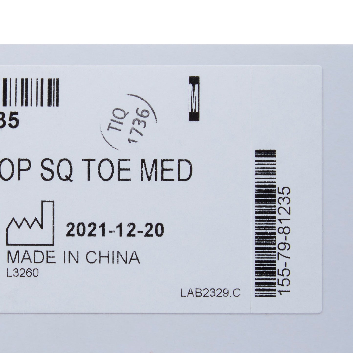 SHOE, POST-OP SQ TOE MED