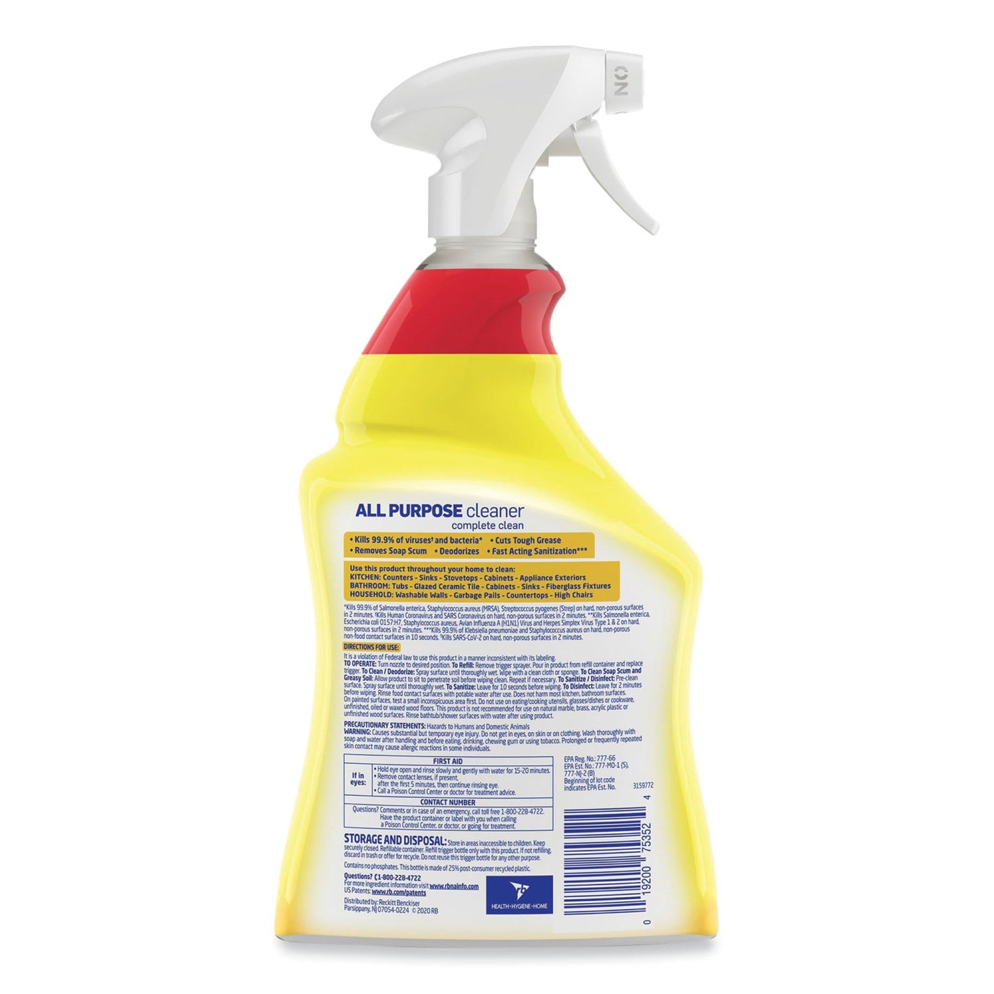 LYSOL, ALL PURP CLEANER 32OZ CLELEMON BREEZE (12/CS)