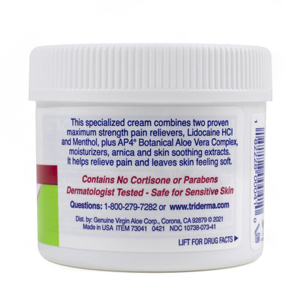 CREAM, PAIN RELIEF W/LIDOCAINEMENTHOL 4.0OZ (64/CS)