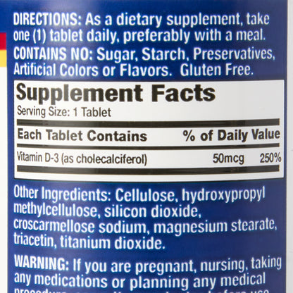 VITAMIN D, TAB 2000IU (200/BT)