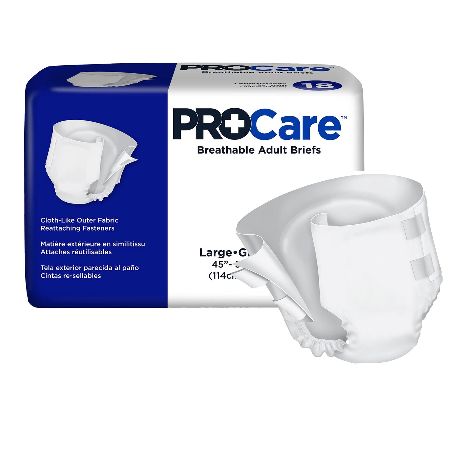 BRIEF, PROCARE HVY ARSRB ADLT LG 45"-58" (18/PK 4PK/CS)