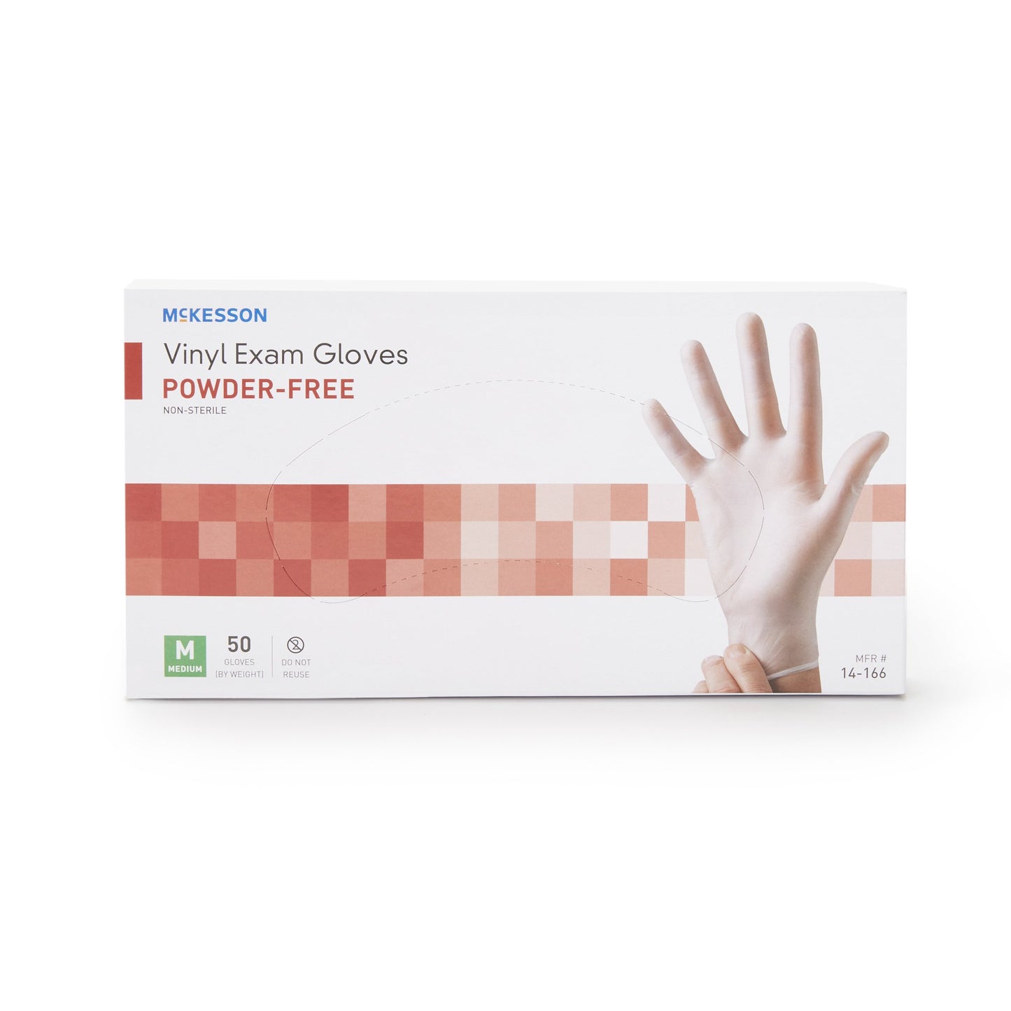 GLOVE, EXAM VNYL MED N/S (50/BX 20BX/CS)