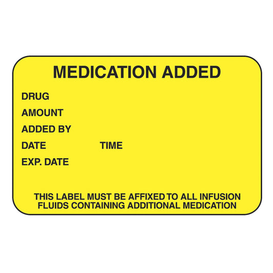 LABEL, MEDICATION ADDED (1000/PK)