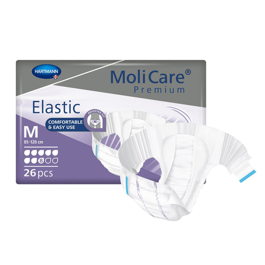BRIEF, MOLICARE PREMIUM ELAS DISP 8D MED (26/BG 3BG/CS)