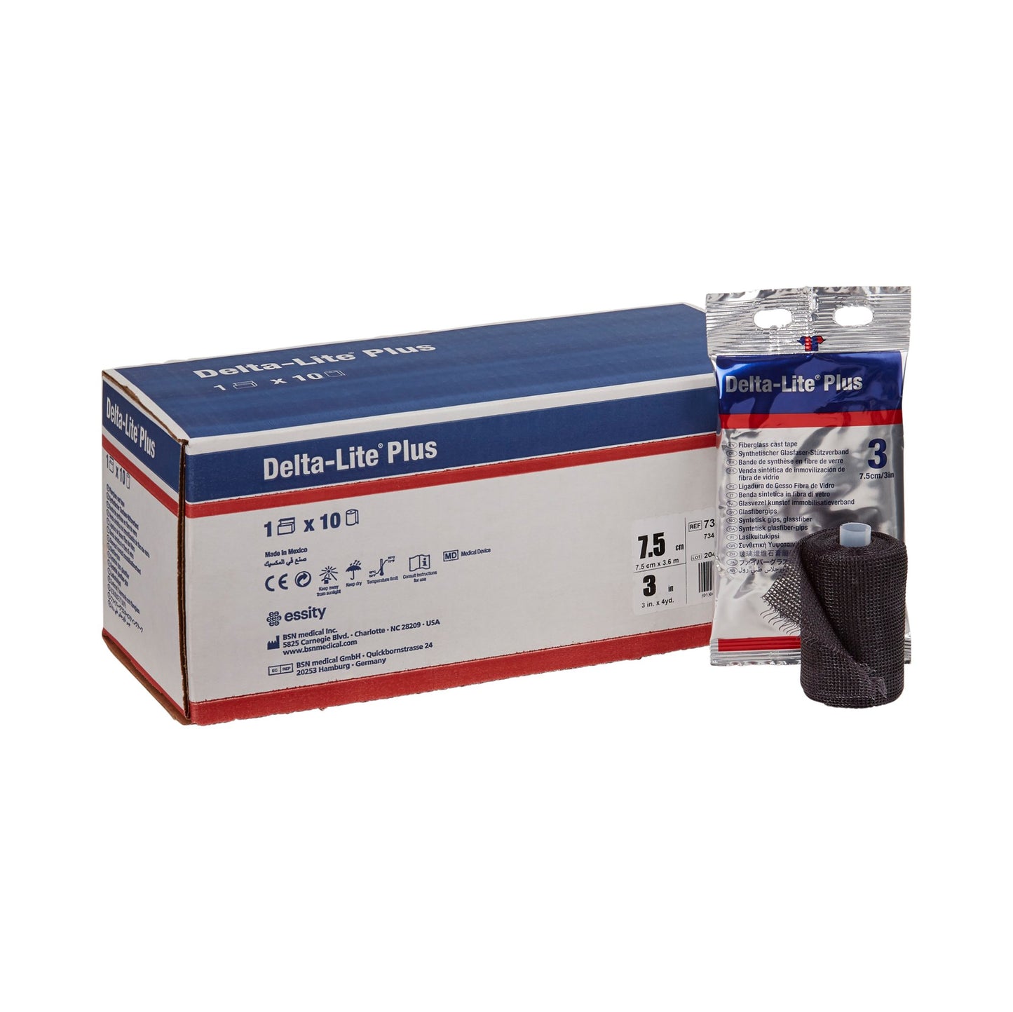 TAPE, CAST DELTA-LITE+ 3"X4YDSBLK (10/BX)