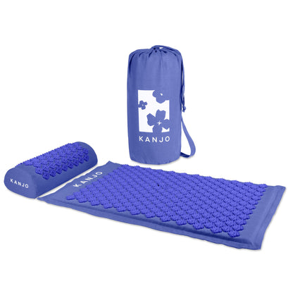 MAT SET, ACUPRESSURE KANJO MEMORY FOAM PERIWINKLE (9/CS)