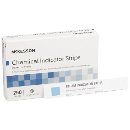 INDICATOR STRIP, STEAM SHORT CLASS 4 4" (250/BX 10BX/CS)
