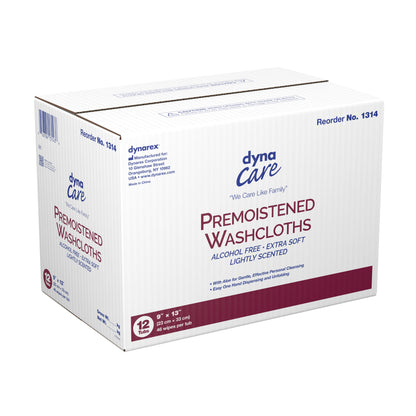 WASHCLOTH, PREMOISTENED 9X13 (46/PK 12PK/CS)