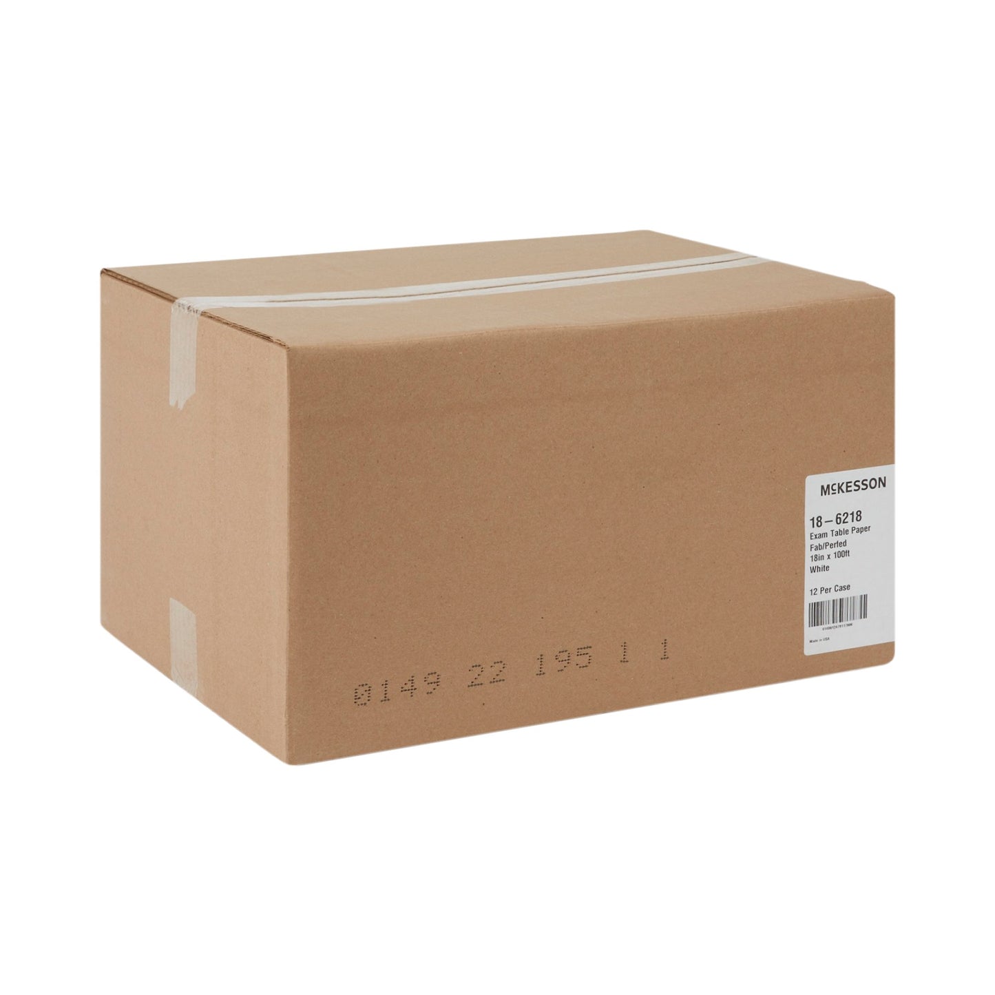 PAPER, TABLE CREPE/POLY W/PERF18"X100' (12RL/CS)