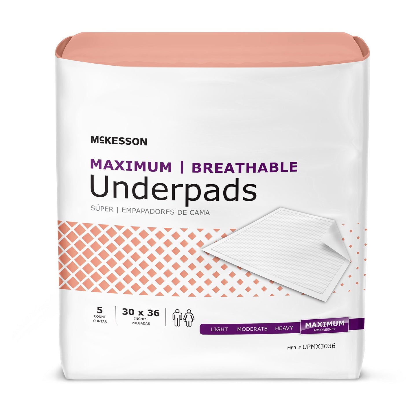 UNDERPAD, MAX ABSRB 30"X36" (5/BG 14BG/CS)