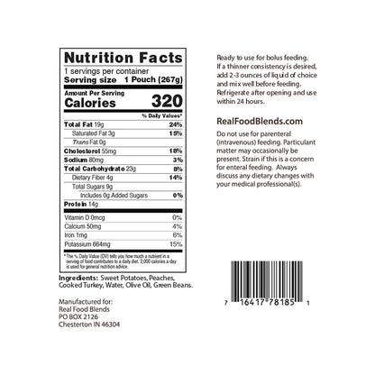 ENTERAL FEEDING, TURKEY/ SWEETPOTATOES & PEACHES (12/CS)