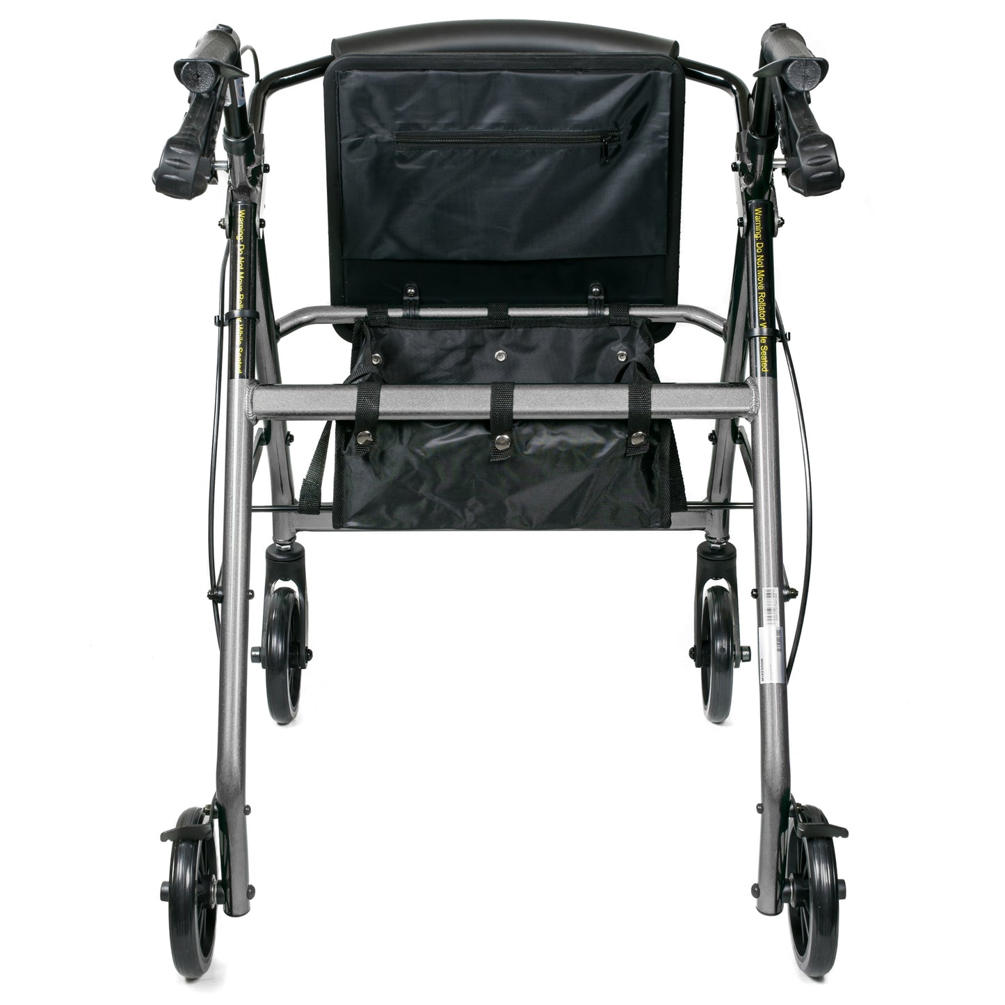 WALKER, ROLLATOR LTWT FOLDING ALUM W/6" WHLS SLVR 300LB