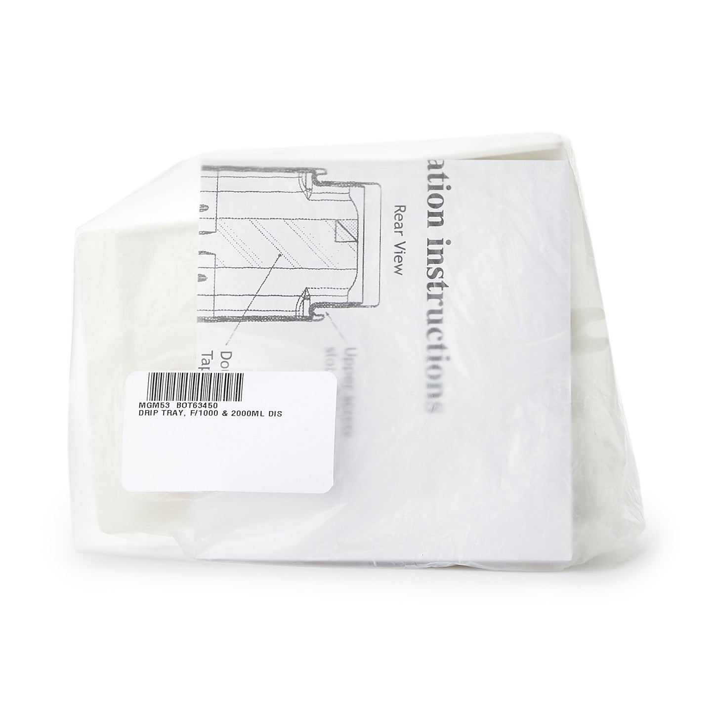 DRIP TRAY, F/1000 & 2000ML DISPENSER