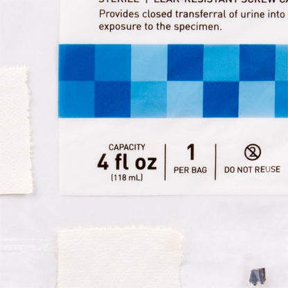 CONTAINER, SPECIMEN URINE W/CAP TEMP STRIP STR 4OZ (200/CS)