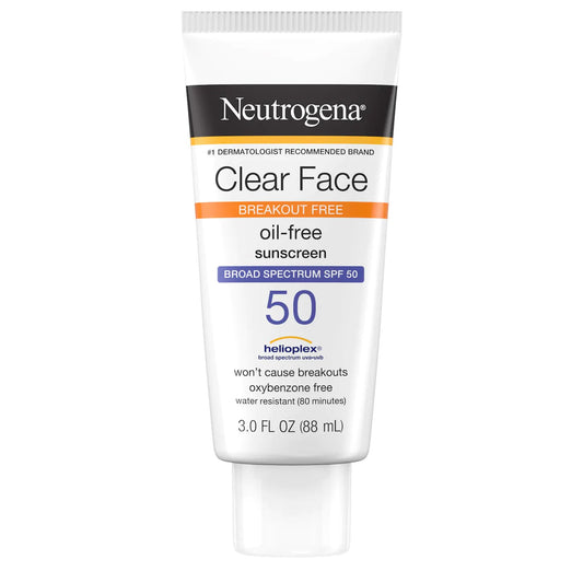 SUNSCREEN, LOT NEUTROGENA CLEAR FACE SPF50 3OZ