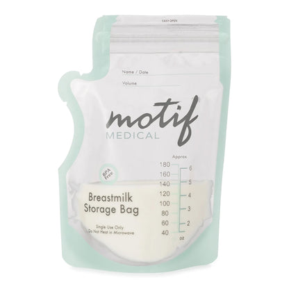 BAG, STORAGE BREASTMILK DBL PROOF ZIPPER (40/PK 16PK/CS)