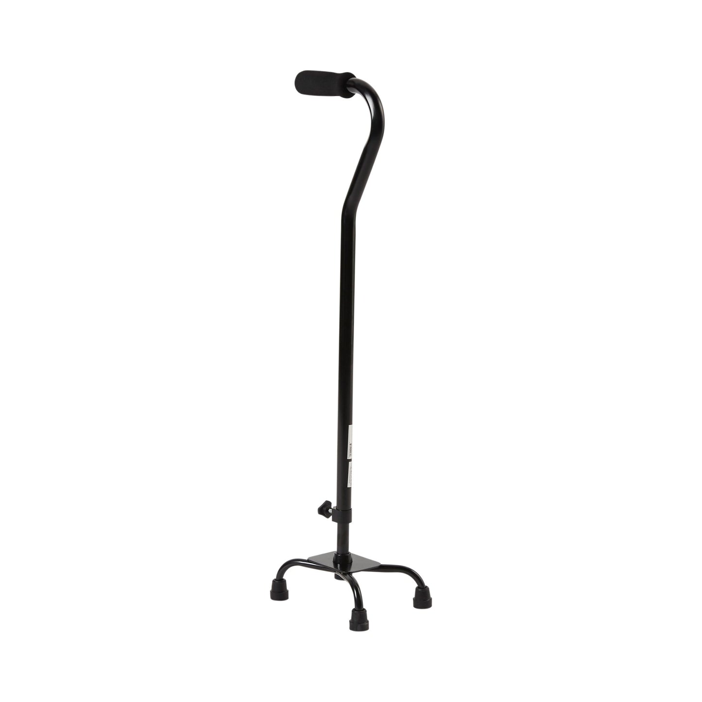 CANE, QUAD/SM BASE ALUM BLK (4/CS)