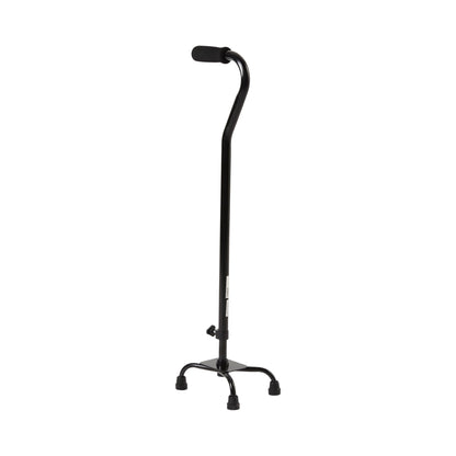 CANE, QUAD/SM BASE ALUM BLK (4/CS)