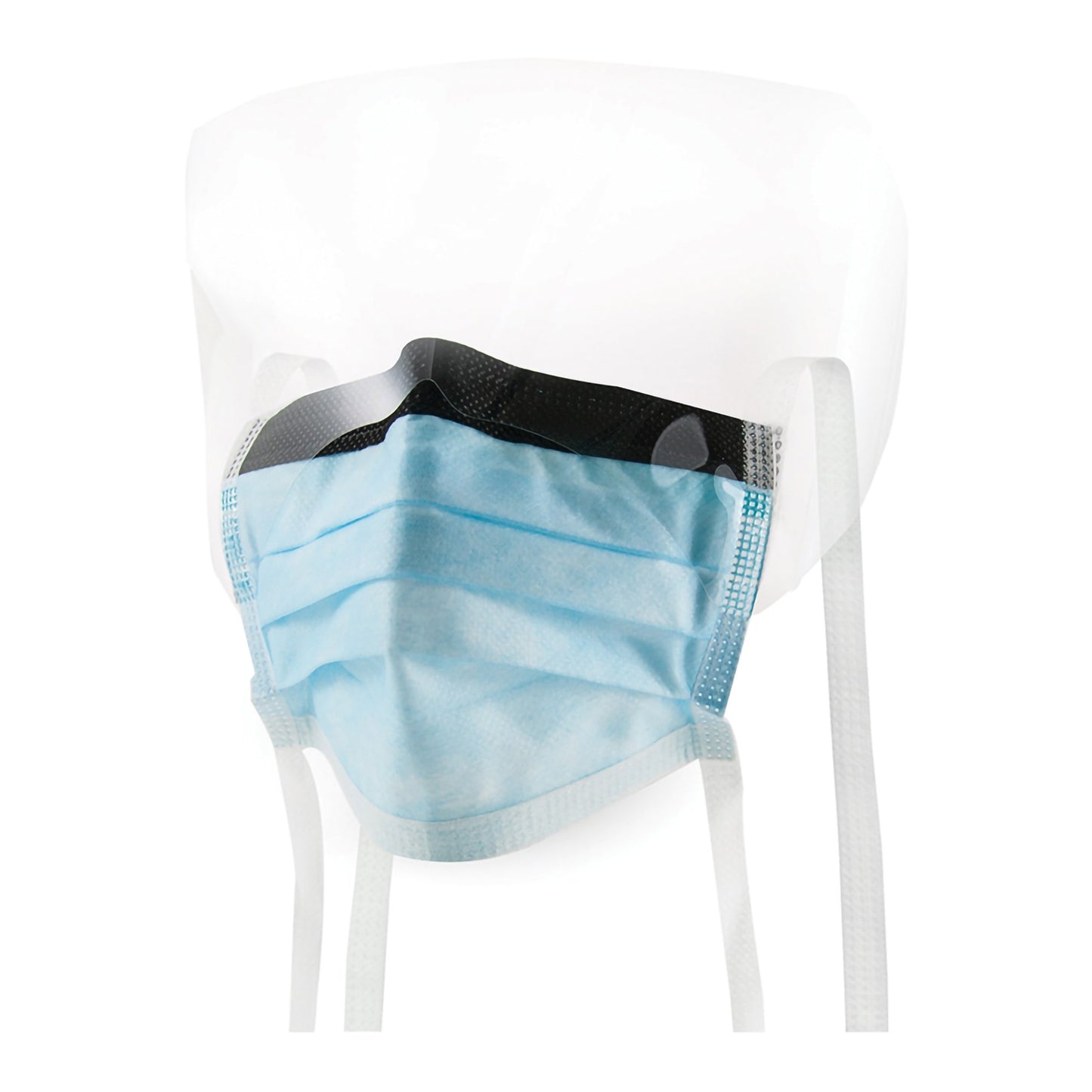 MASK, SURG W/EYESHLD TIES ASTM3 ANTIFOG (25/BX 4BX/CS)