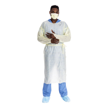 GOWN, ISOLATION AAMI LV2 TRI-LAYER LG YLW LG (10/BG 10BG/CS)
