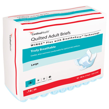 BRIEF, QUILTED PLUS BREATHE EASY LG (18EA/BG 4BG/CS)