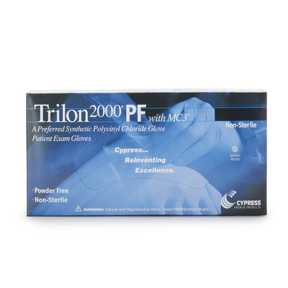 GLOVE, EXAM VNYLSTRCH LG N/S TRILON-2000 (100/BX 10BX/CS)