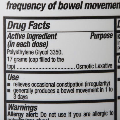 POLYETHYLENE GLYCOL, PDR 30DOSE 17.9OZ (12/CS)