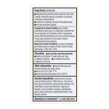 IBUPROFEN PM, CAPL FT SM 200-38MG(40/BT)