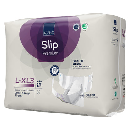 BRIEF, INCONT SLIP FLEX FIT PREM L3-XL3 LG/XLG (20/PK 4PK/CS