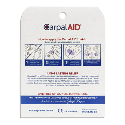 PATCH, CARPAL AID UNIV (100/PK48PK/CS)