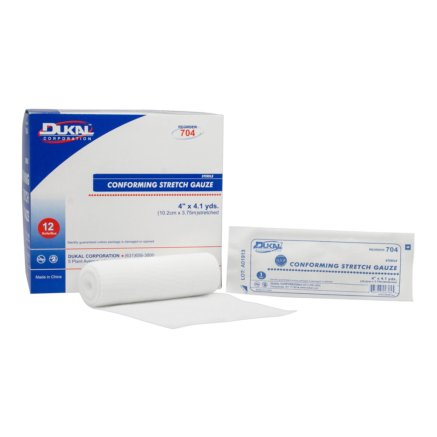 GAUZE, CONFORM STRETCH STR 4"(12RLS/BAG)